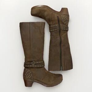 Dansko Myra Leather Studded Boots